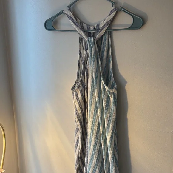 VTG O'Neill Blue and White Backless Dress - Picture 5 of 5